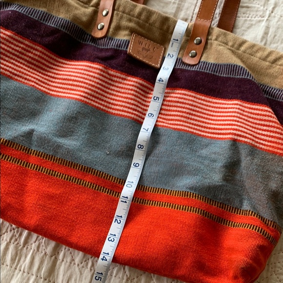 Striped Canvas Tote Bag - Picture 8 of 9